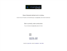 Tablet Screenshot of cryptobank.de